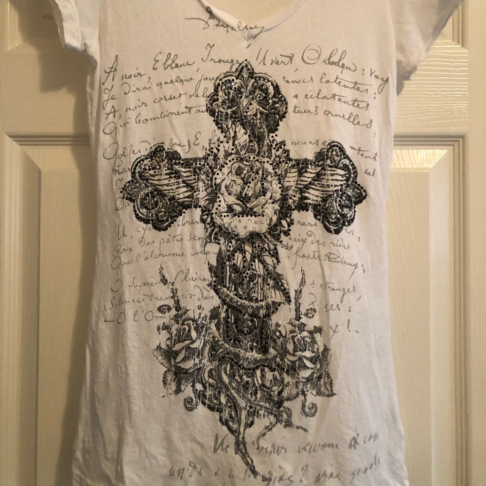 Velvet Stone Short-Sleeved V-Neck